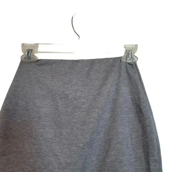 Missguided Women's Heather Gray Cotton/Poly/Spandex Stretchy Knit Scalloped Hem - Picture 6 of 8